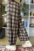 Patrick Plaid Brushed Cotton Demi Bloom Pant Earth